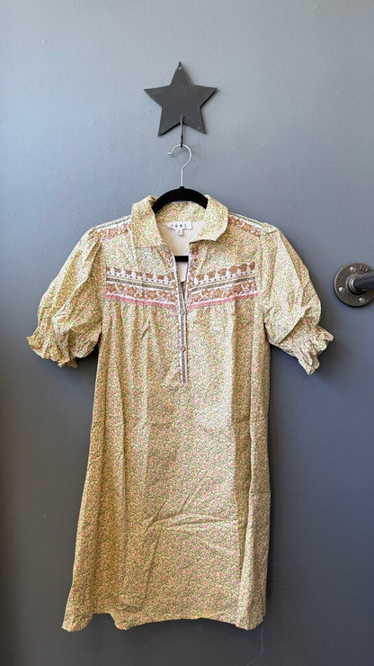 Ditsy Floral Popover Shift Dress