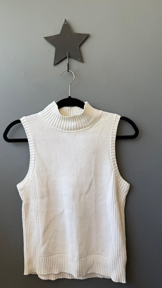 Ribbed Mockneck Tank Top