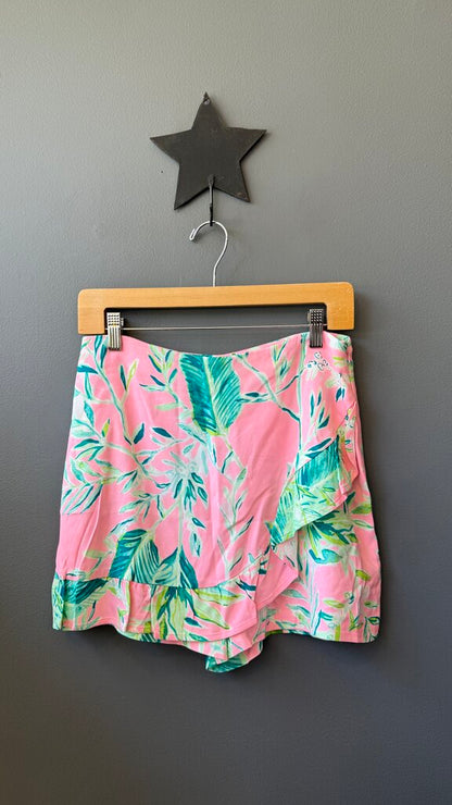Leaf Print Skort