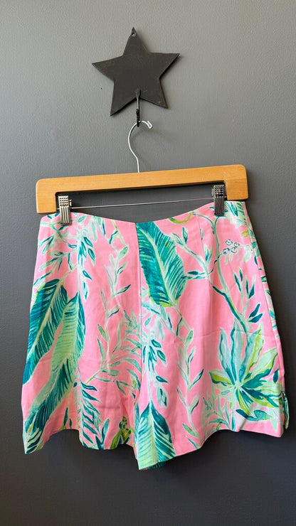 Leaf Print Skort
