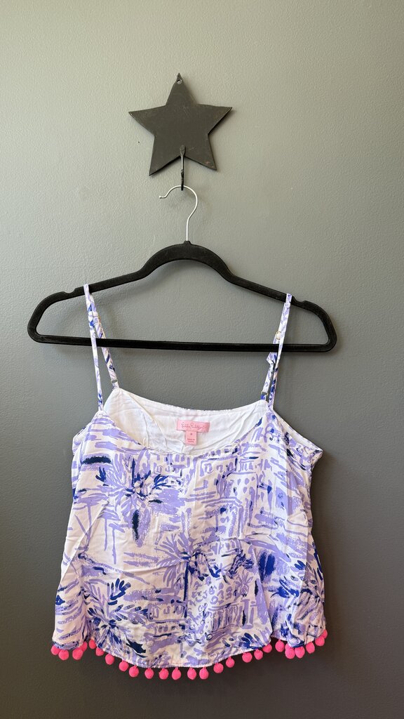Pom Pom Hem Crop Top