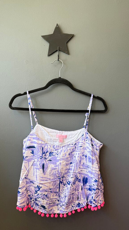 Pom Pom Hem Crop Top
