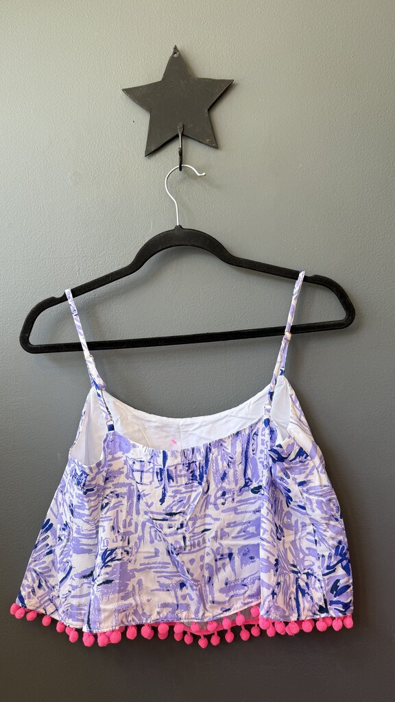 Pom Pom Hem Crop Top