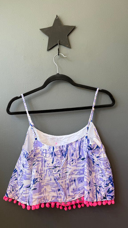 Pom Pom Hem Crop Top