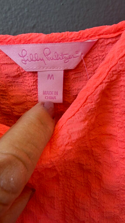 Ruffle Hem Crinkle Tank