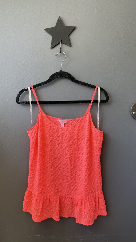 Ruffle Hem Crinkle Tank