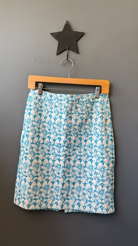 Petite Eyelet Lace Pencil Skirt