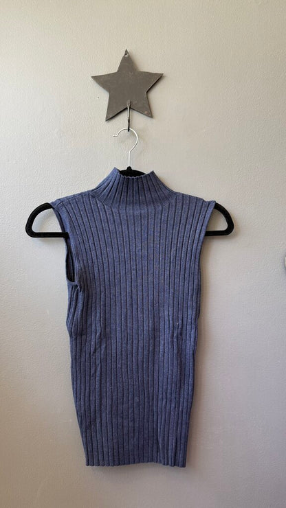 Ribbed Mockneck Tank Top