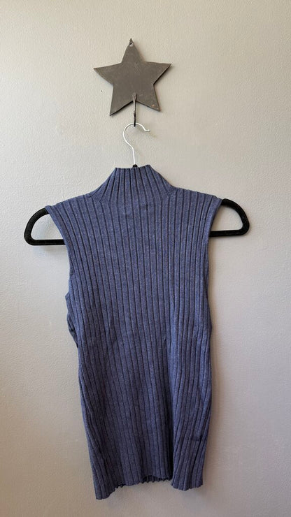 Ribbed Mockneck Tank Top
