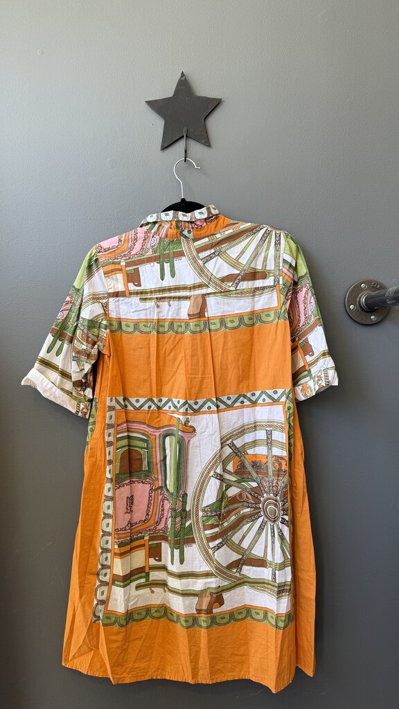 Cotton Printed Popover Dress