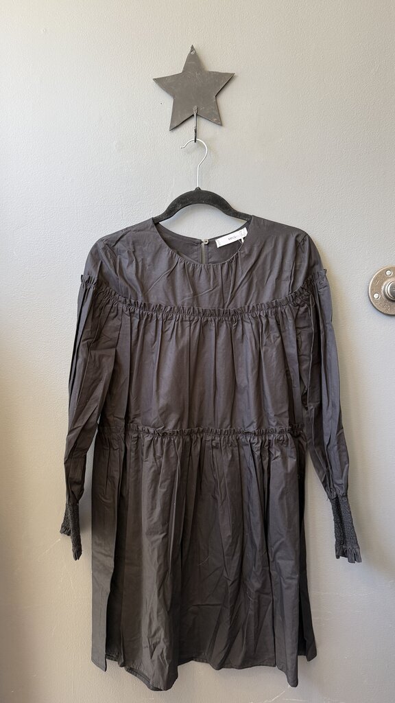 Cotton Poplin Tiered Dress