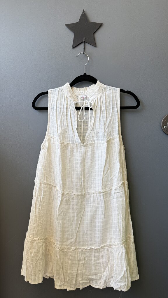 Tiered Stripe Sleeveless Dress