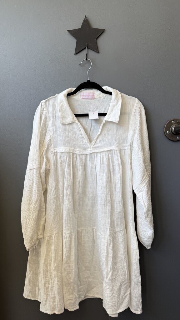 Tiered Popover Swing Dress