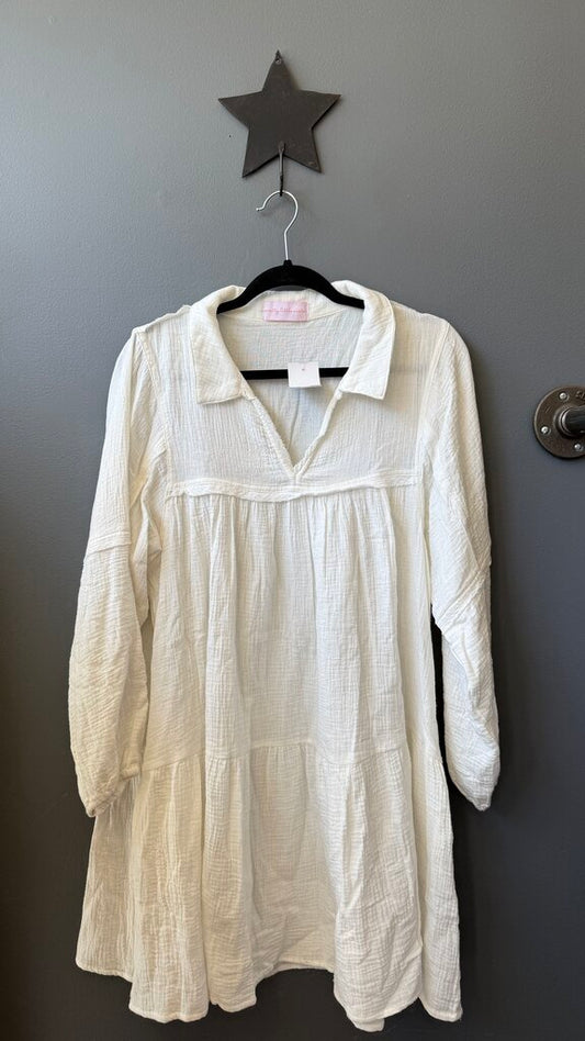 Tiered Popover Swing Dress