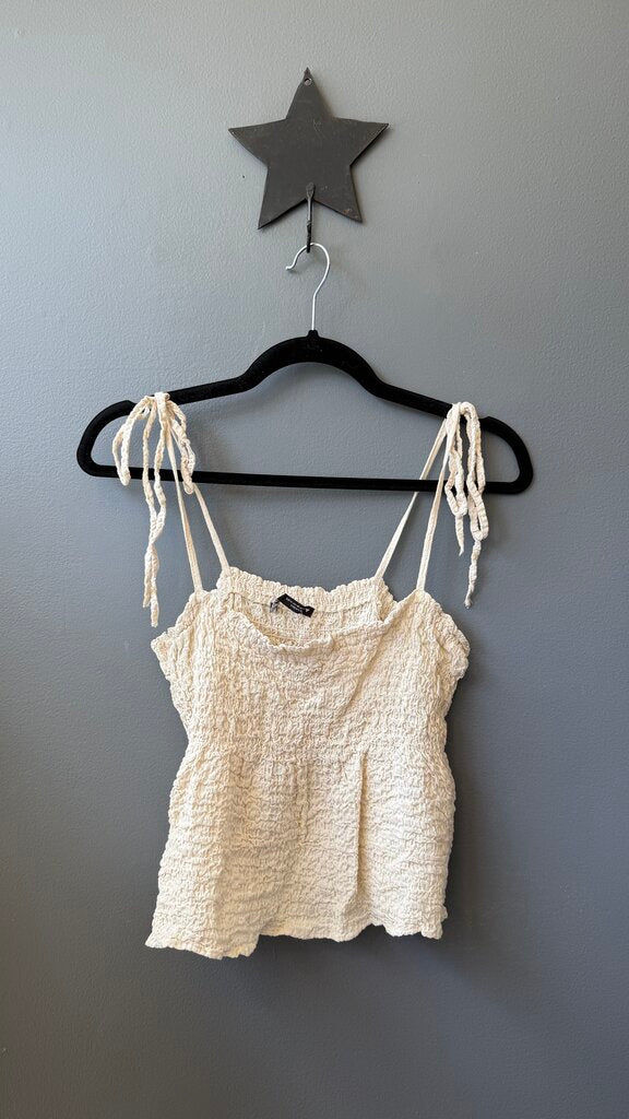 Smocked Tie Strap Top