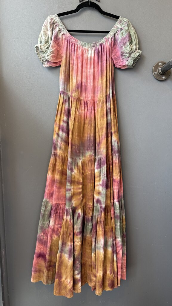 Tie Dye Tiered Maxi Dress