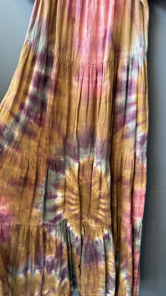 Tie Dye Tiered Maxi Dress