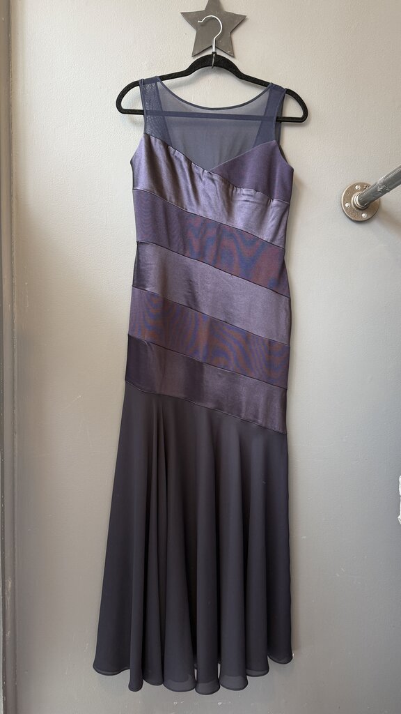 Stripe Kick Out Skirt Maxi Gown Dress