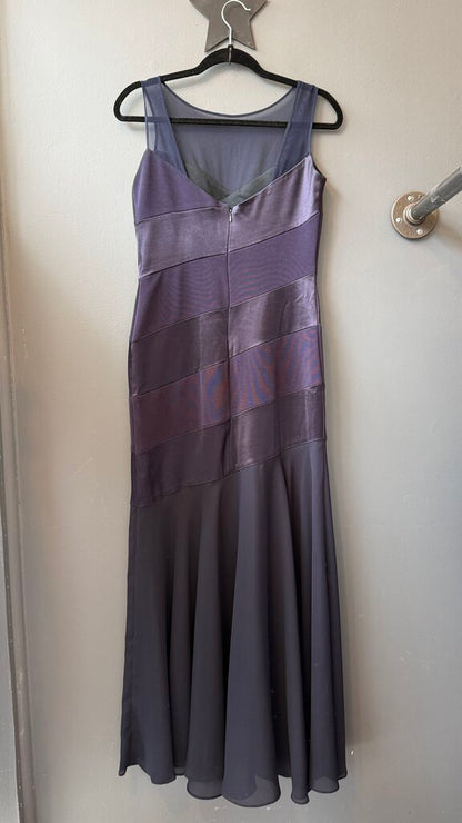 Stripe Kick Out Skirt Maxi Gown Dress