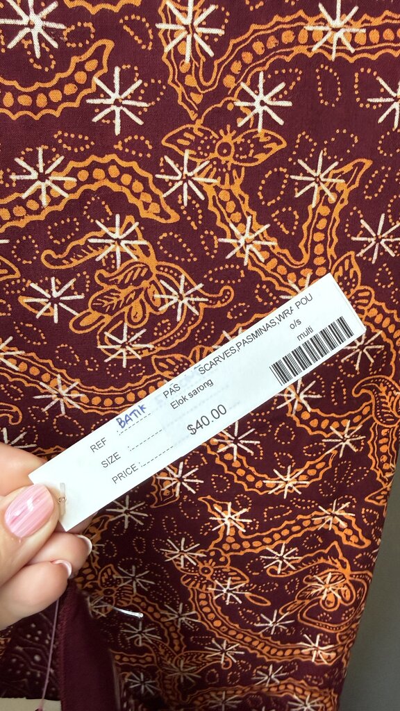 Batik Pareo Sarong Scarf Wrap