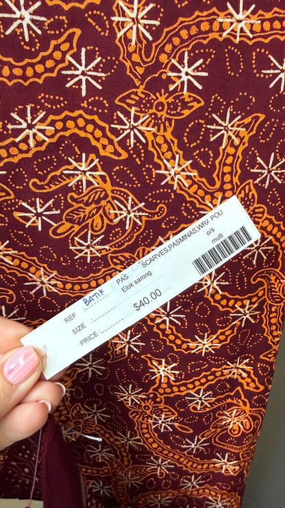 Batik Pareo Sarong Scarf Wrap