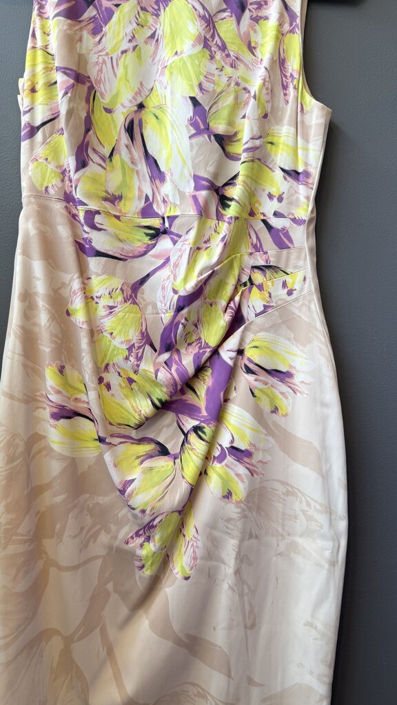 Lace Back Floral Sheath Dress