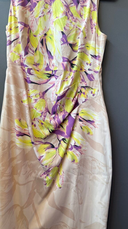 Lace Back Floral Sheath Dress