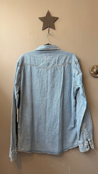 Denim Snap Up Shirt