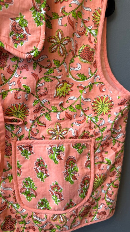 Cotton Tie Front Vest Top