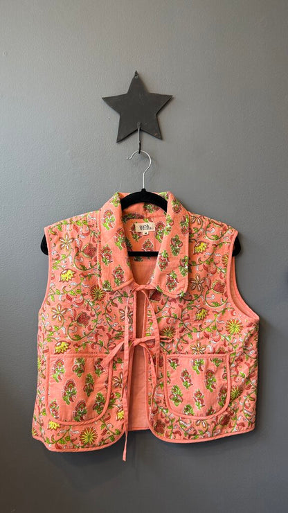 Cotton Tie Front Vest Top