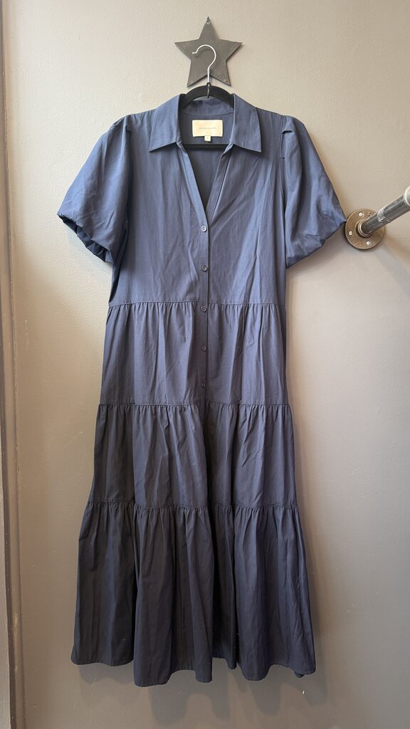 Tiered Midi Shirtdress