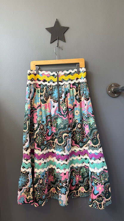 Ric Rack Full Midi Skirt