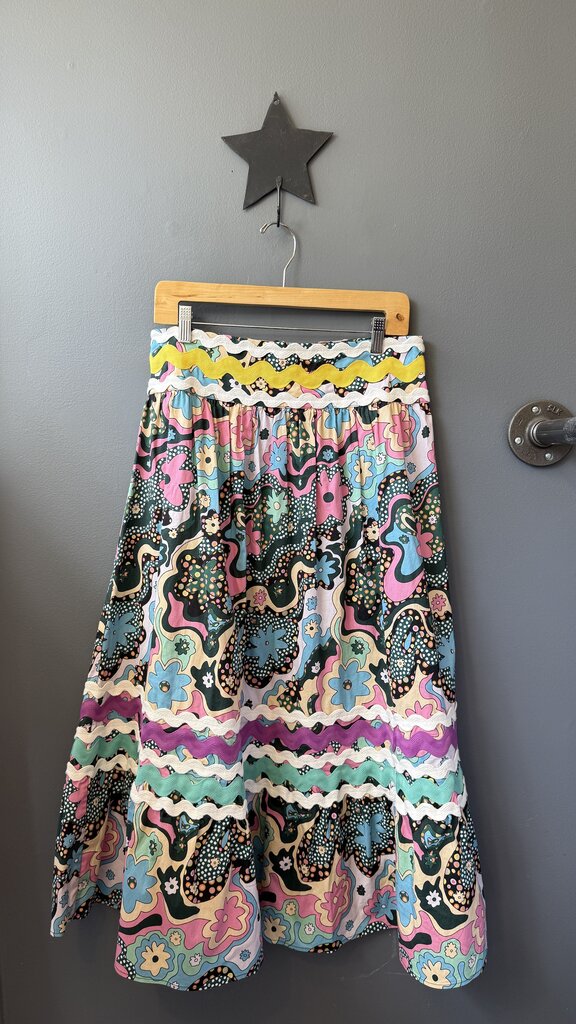 Ric Rack Full Midi Skirt