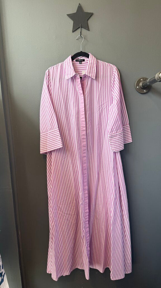 Stripe Maxi Shirtdress