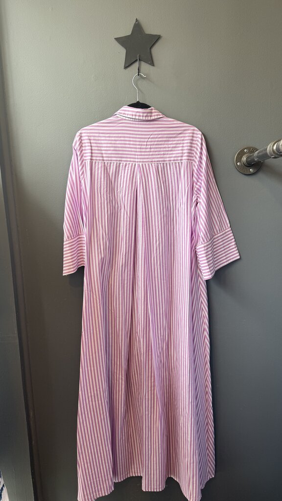 Stripe Maxi Shirtdress