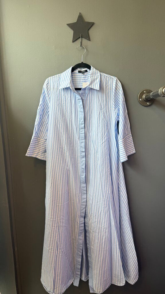 Stripe Maxi Shirtdress