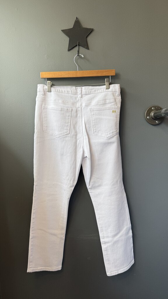 Straight Leg White Jeans