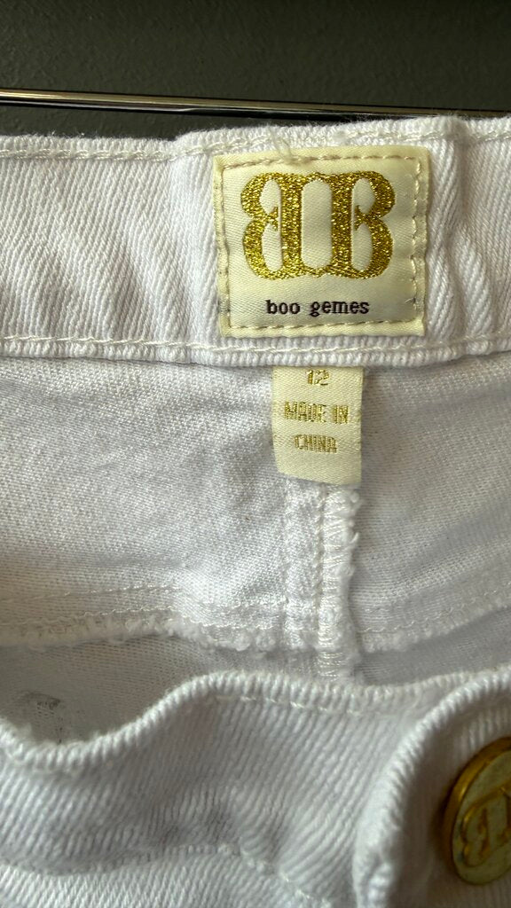 Straight Leg White Jeans