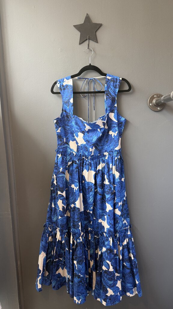 Floral Smocked Back Midi Dress