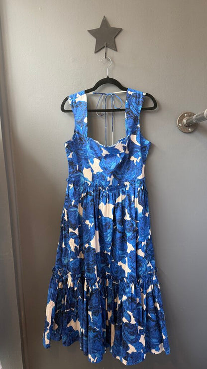 Floral Smocked Back Midi Dress