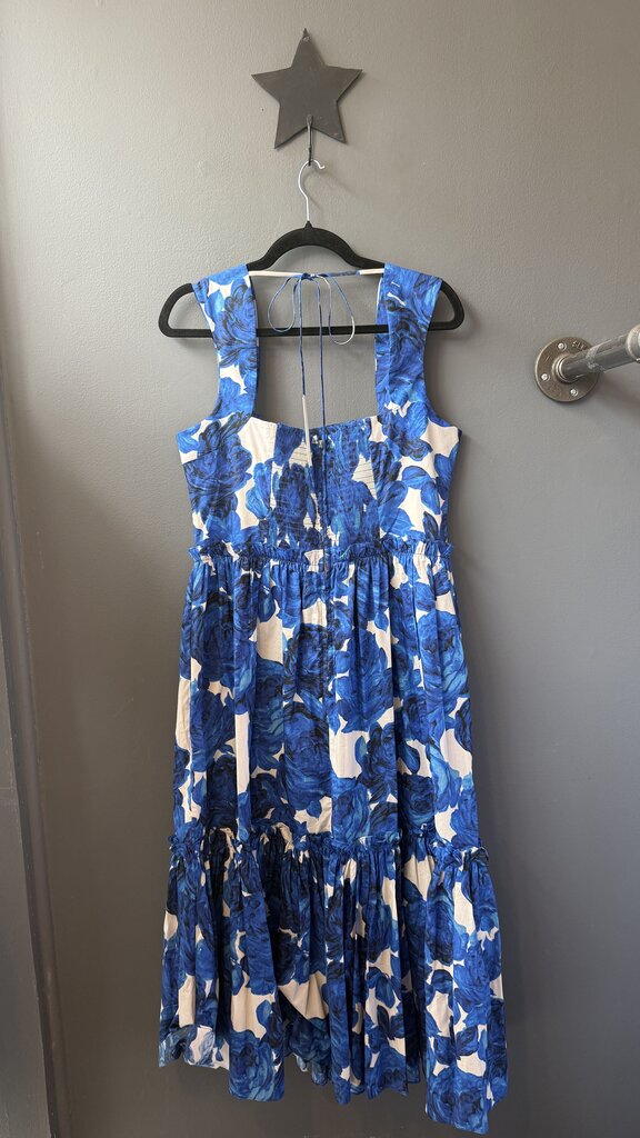 Floral Smocked Back Midi Dress