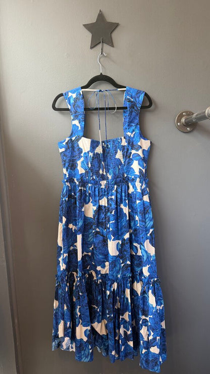 Floral Smocked Back Midi Dress