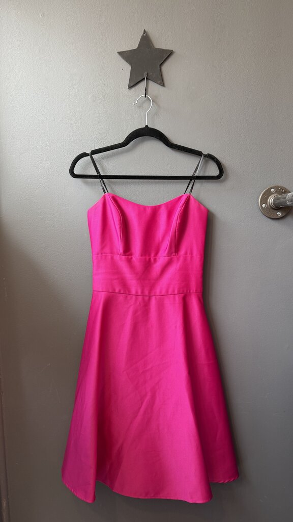 Satin Fit Flare Dress