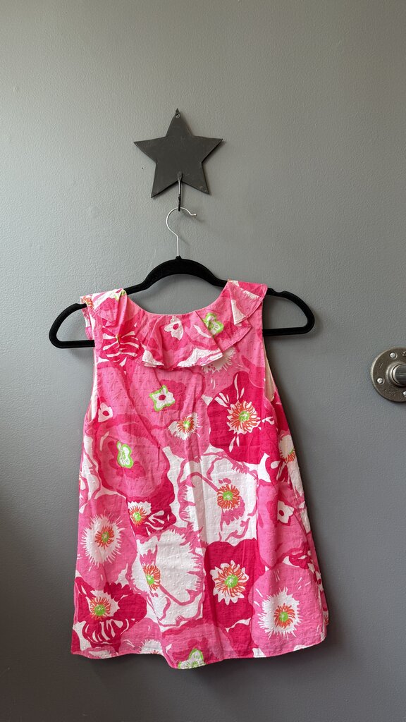 Ruffle Neck Swiss Dot Top