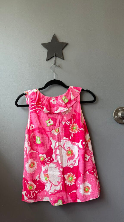 Ruffle Neck Swiss Dot Top