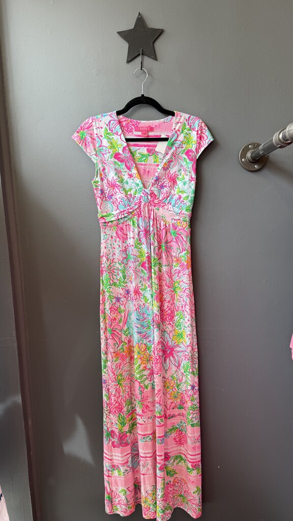 Jersey Neon Maxi Dress