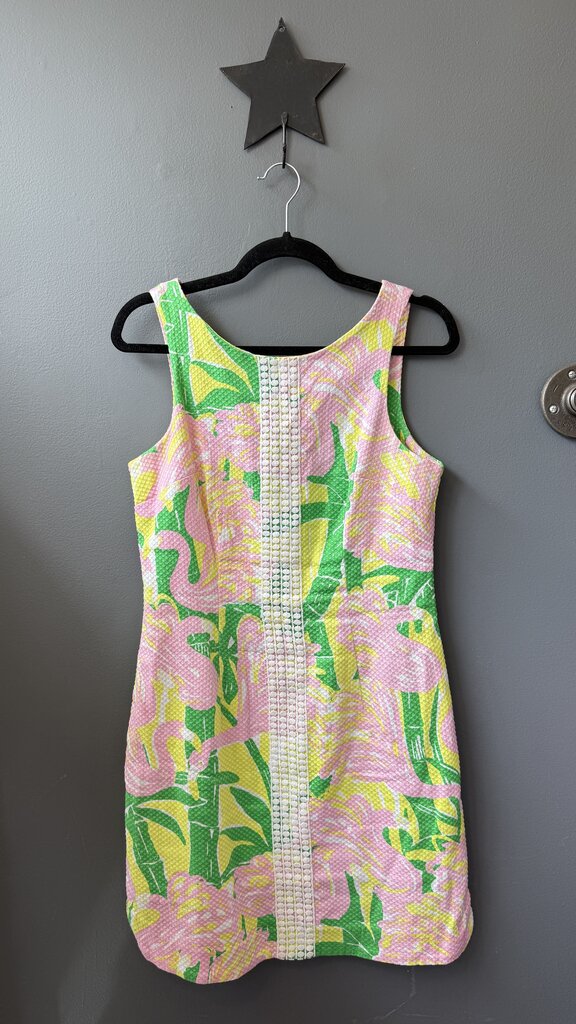 Pique Flamingo Shift Dress