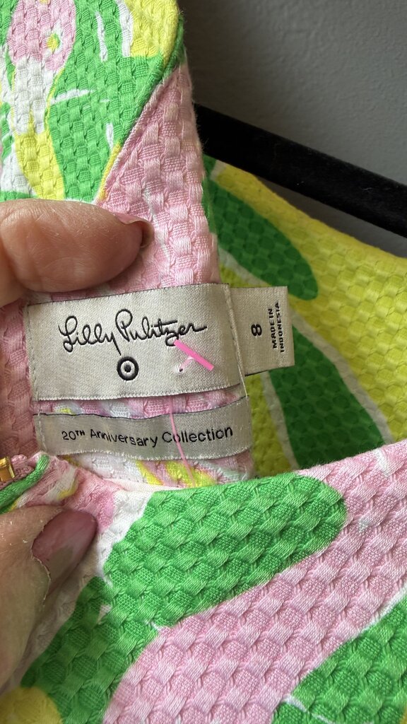 Pique Flamingo Shift Dress