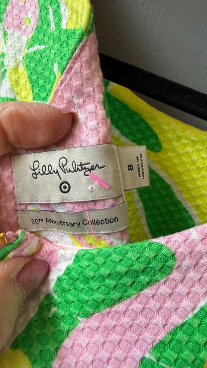 Pique Flamingo Shift Dress