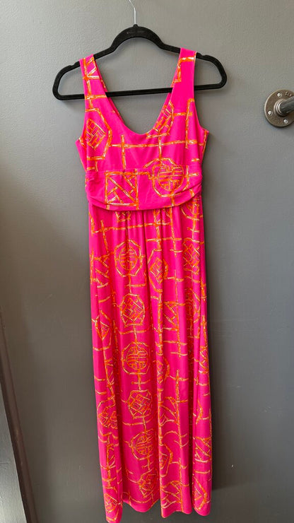 Lattice Stretch Maxi Dress